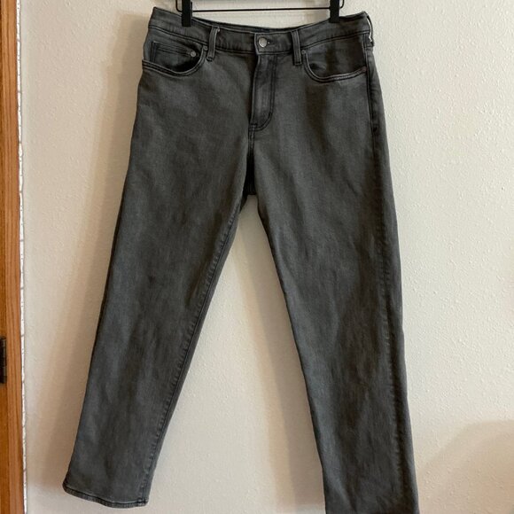 Lands End Mens Size 32x29 Jeans Square Rigger Traditional Straight Leg Charcoal - Picture 1 of 14